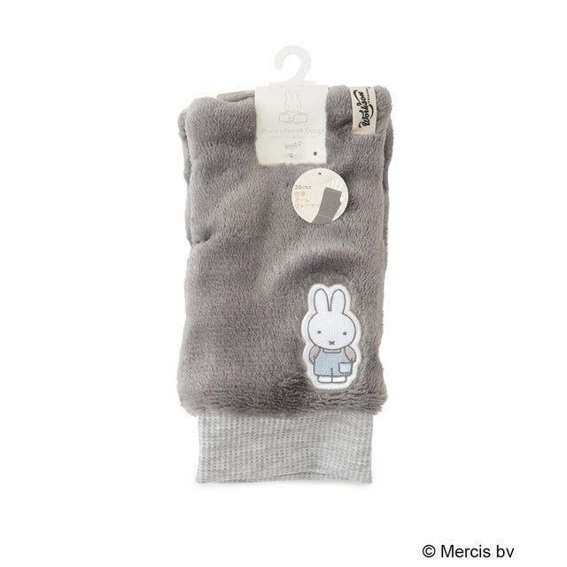 ◆【あったか】Dick Bruna miffy グローブ フリース 指無し （グレー(912)）