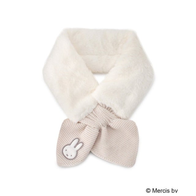 ◆【あったか】Dick Bruna miffy ファーティペット （ホワイト(901)）