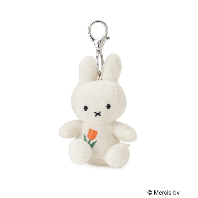 ◆Dick Bruna miffy ボントントイズ キーチェーン チューリップ （ホワイト(901)）