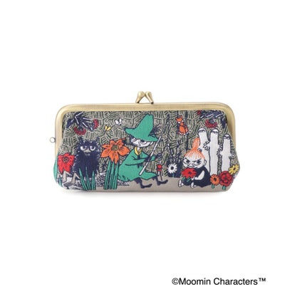 ◆MOOMIN 畳刺繍ペンポーチ スリムがま口 （ブルー(993)）｜詳細画像