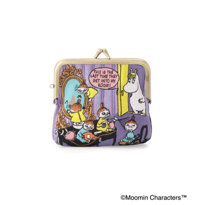 ◆MOOMIN 畳刺繍ペンポーチ ミニ がま口 （ブルー(993)）｜詳細画像