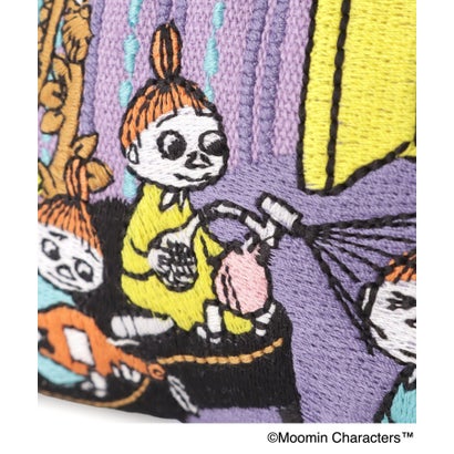 ◆MOOMIN 畳刺繍ペンポーチ ミニ がま口 （パープル(983)）｜詳細画像