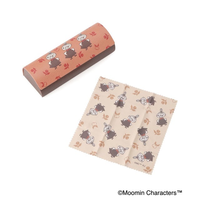 ◆MOOMIN クロス付きメガネケース （レッド(962)）