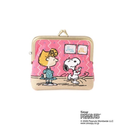 ワンズテラス one'sterrace ◆SNOOPY 畳刺繍ペンポーチ ミニがま口 （ピンク(972)）｜詳細画像