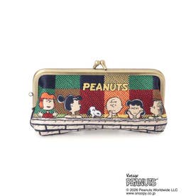 ◆SNOOPY 畳刺繍ペンポーチスリムがま口 （ソノタ(879)）