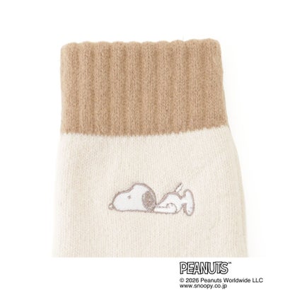 ワンズテラス one'sterrace ◆SNOOPY ホームソックス 顔刺繍 （オフホワイト(903)）｜詳細画像