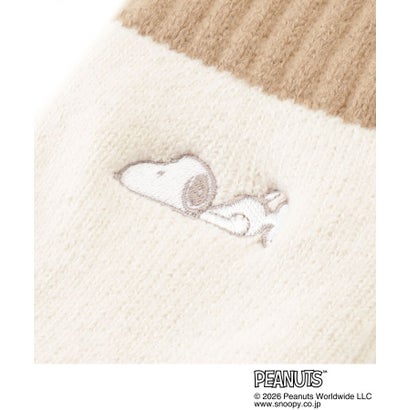 ワンズテラス one'sterrace ◆SNOOPY ホームソックス 顔刺繍 （オフホワイト(903)）｜詳細画像