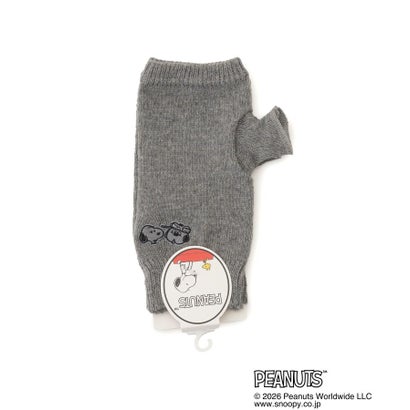 ワンズテラス one'sterrace ◆【あったか】SNOOPY アームカバー 指付刺繍スヌーピー&オラフ （グレー(912)）｜詳細画像