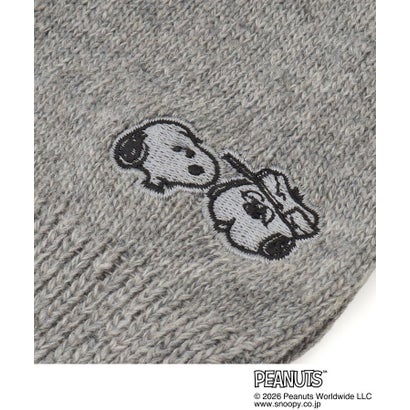 ワンズテラス one'sterrace ◆【あったか】SNOOPY アームカバー 指付刺繍スヌーピー&オラフ （グレー(912)）｜詳細画像