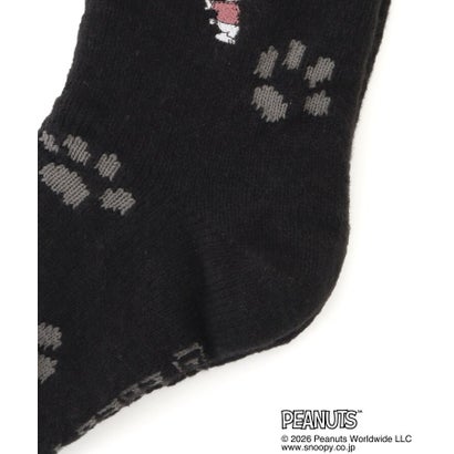 ワンズテラス one'sterrace ◆SNOOPY ホームソックス 内SK2重編 ジョー・クール （ブラック(919)）｜詳細画像