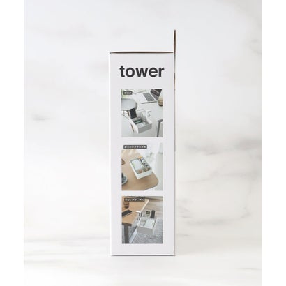 ◆tower タワー テーブル横回転収納ラック （ホワイト(901)）｜詳細画像