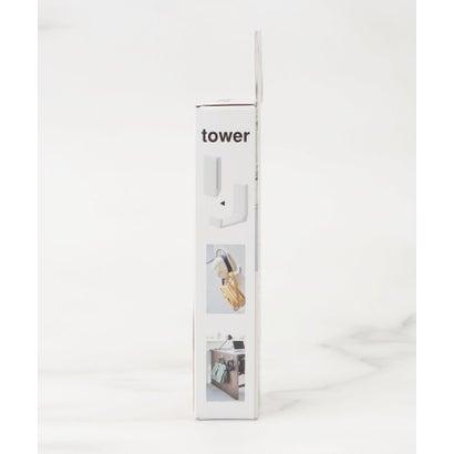 ◆tower タワー 折り畳みフック 石膏B対応2個組 （ホワイト(901)）｜詳細画像