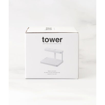 ◆tower タワー モバイル充電ステーション （ホワイト(901)）｜詳細画像