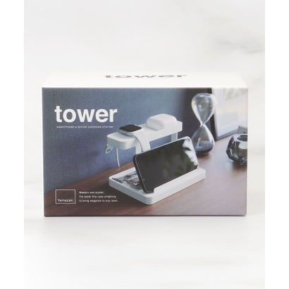 ◆tower タワー モバイル充電ステーション （ホワイト(901)）｜詳細画像