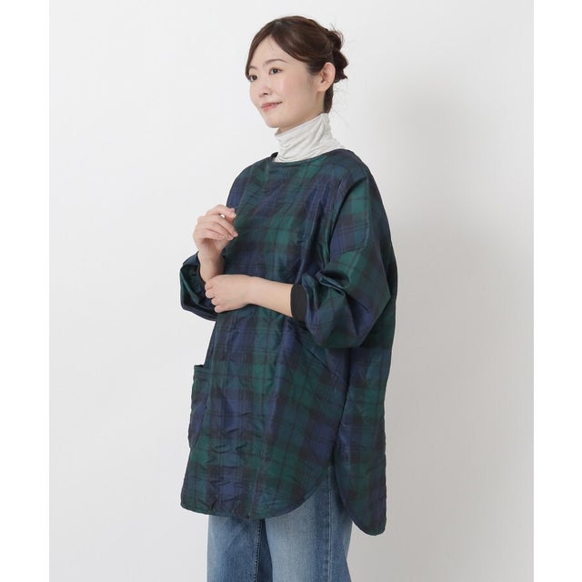 ◆【あったか】キルト カッポウギ 撥水加工 （グリーン(922)）