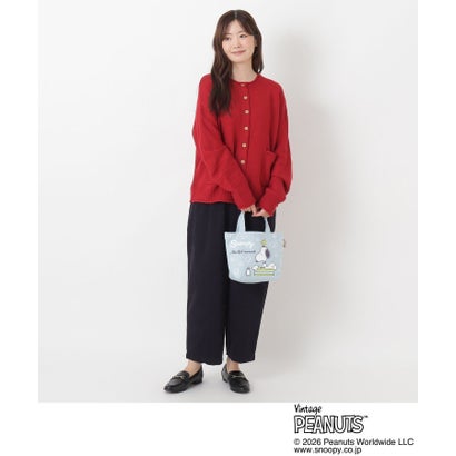 ◆SNOOPY カラーマチ付きバッグ （ブルー(993)）｜詳細画像