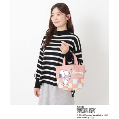 ◆SNOOPY カラーマチ付きバッグ （ブルー(993)）｜詳細画像