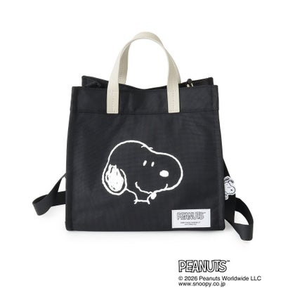 ワンズテラス one'sterrace ◆SNOOPY 2WAY帆布トートバッグ （ブラック(919)）｜詳細画像