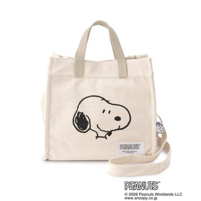 ワンズテラス one'sterrace ◆SNOOPY 2WAY帆布トートバッグ （ブラック(919)）｜詳細画像