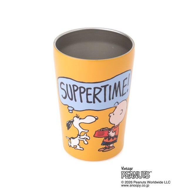 ◆SNOOPY ステンレスタンブラー 450ml （オレンジ(967)）