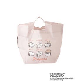 ◆SNOOPY 底板付きエコバッグ mini （アイボリー(904)）