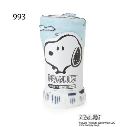 ◆【あったか】SNOOPY ひざ掛け コミック （ブルー(993)）｜詳細画像