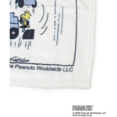 ◆【あったか】SNOOPY ひざ掛け コミック （ブルー(993)）｜詳細画像