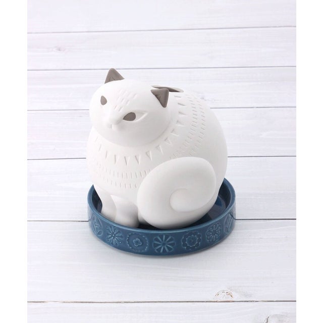 ◆fikalycka 潤いマスコット加湿器 CAT2 （ホワイト(901)）