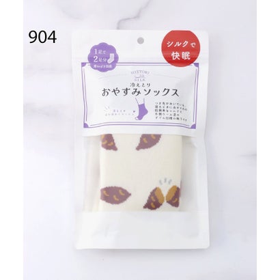 ◆【あったか】冷えとり おやすみソックス （オフホワイト(903)）｜詳細画像