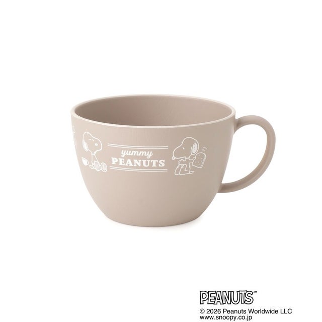 ◆SNOOPY スープカップ 400ml （ベージュ(952)）