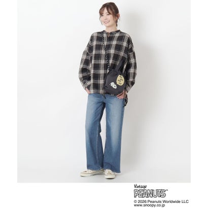 ワンズテラス one'sterrace ◆SNOOPY ニット巾着バッグ （グレー(912)）｜詳細画像