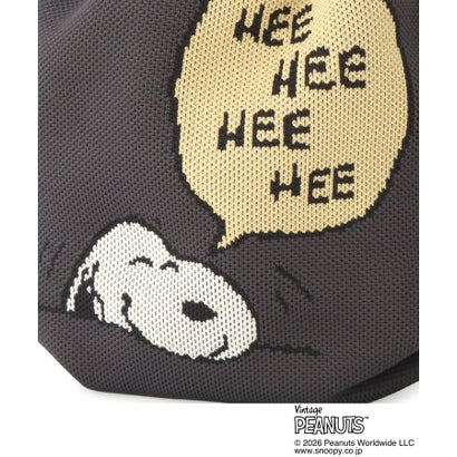 ワンズテラス one'sterrace ◆SNOOPY ニット巾着バッグ （グレー(912)）｜詳細画像