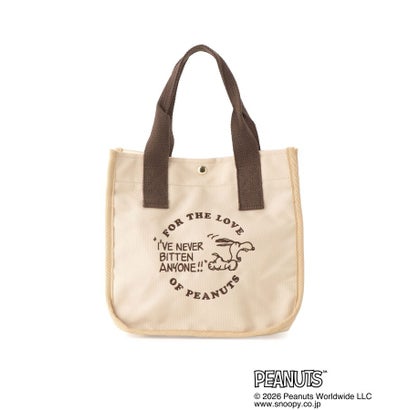 ワンズテラス one'sterrace ◆SNOOPY 刺繍ミニトート バイカラー （ベージュ(952)）｜詳細画像