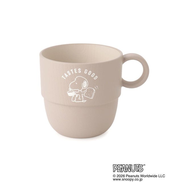◆SNOOPY スタッキングミニカップ 230ml （ベージュ(952)）