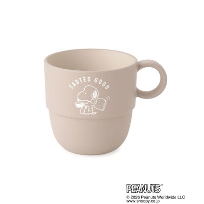 ◆SNOOPY スタッキングミニカップ 230ml （アイボリー(904)）｜詳細画像