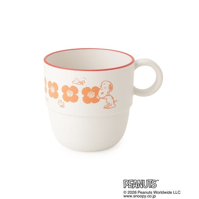 ◆SNOOPY スタッキングミニカップ 230ml （アイボリー(904)）