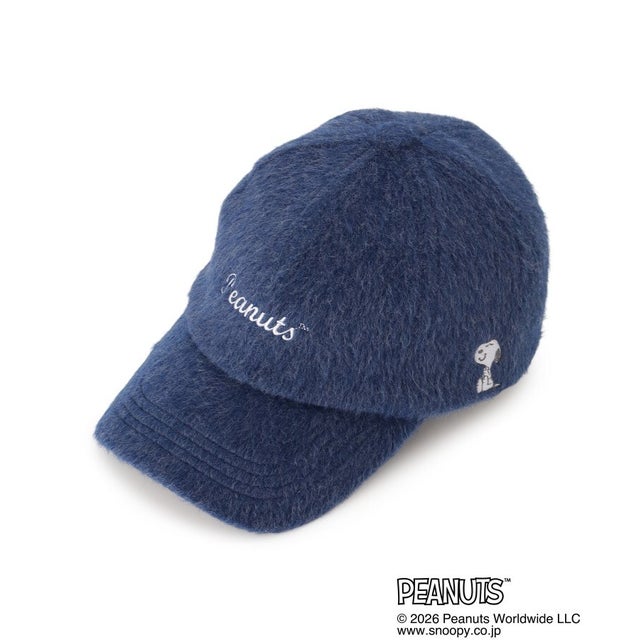 ◆SNOOPY シャギーキャップ （ネイビー(994)）