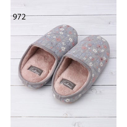 ◆ルボア 花柄スリッパ （ピンク(972)）｜詳細画像