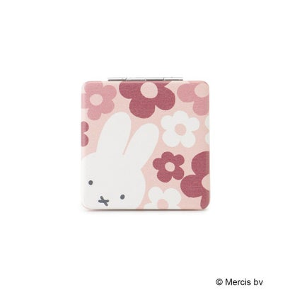 ◆Dick Bruna miffy コンパクトミラー フラワー （ピンク(972)）｜詳細画像