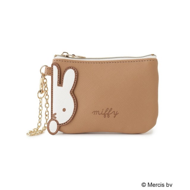 ◆Dick Bruna miffy コインパスケース APPLIQUE （ブラウン(943)）