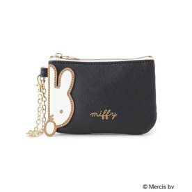 ◆Dick Bruna miffy コインパスケース APPLIQUE （ブラック(919)）