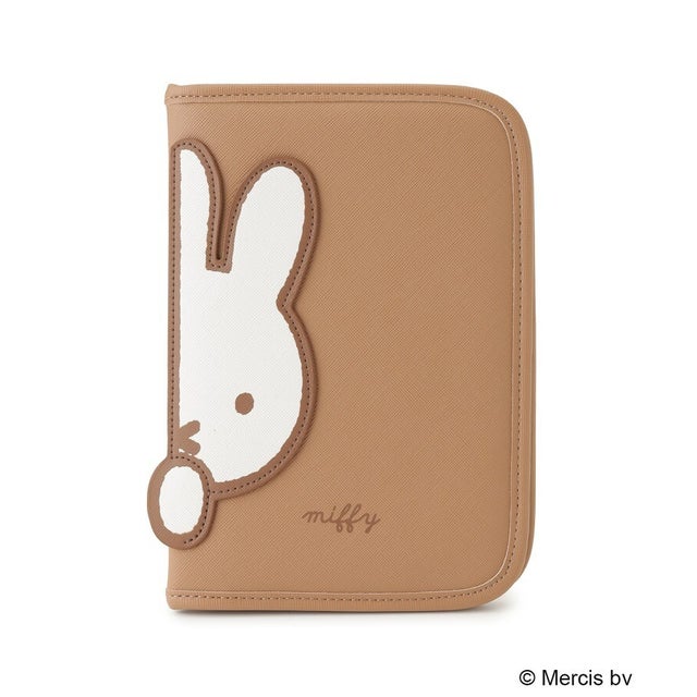 ◆Dick Bruna miffy マルチケース APPLIQUE （ブラウン(943)）
