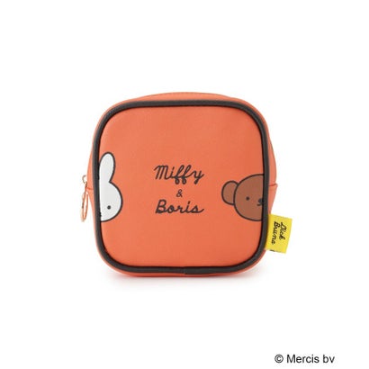 ◆Dick Bruna miffy ミニスクエアポーチ ブルーナカラー （オレンジ(967)）｜詳細画像