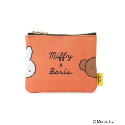 ◆Dick Bruna miffy ミニフラットポーチ ブルーナカラー （オレンジ(967)）｜詳細画像
