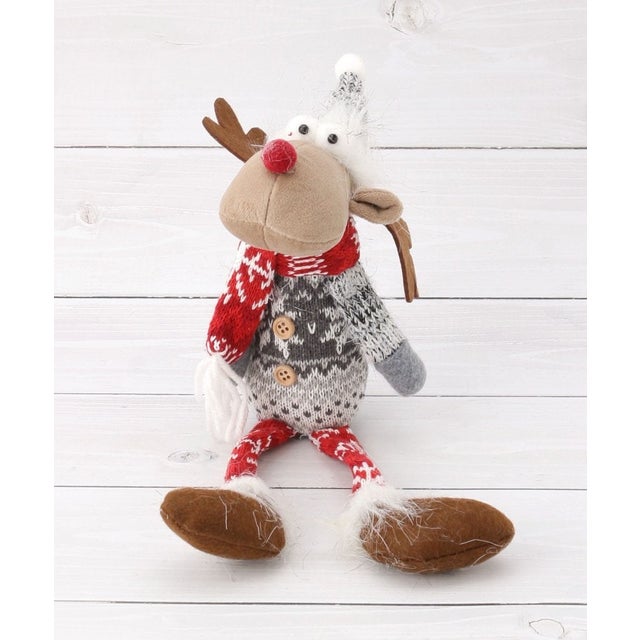 ◆【クリスマス】ノルディック 足ブラトナカイ （グレー(912)）