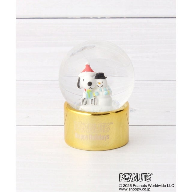 ◆【クリスマス】SNOOPY スノードーム 45cm （ゴールド(907)）