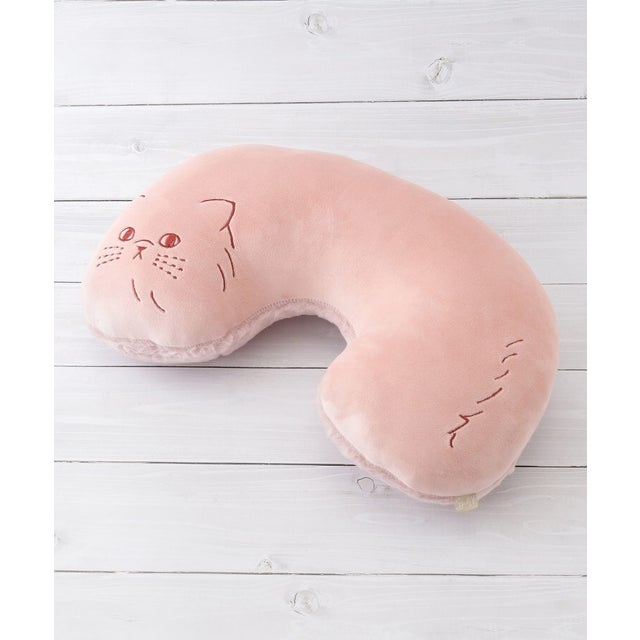 ◆にゃふにゃふおやすみクッション アンミーナ （ピンク(972)）