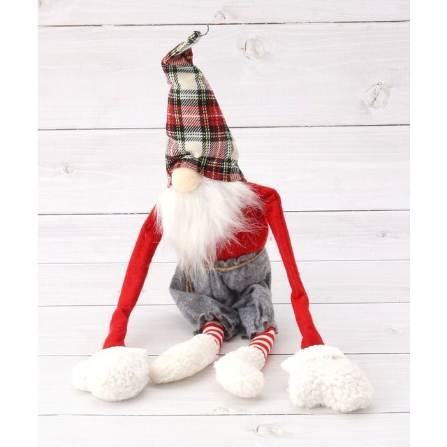 ◆【クリスマス】ノルディック ぶら下がりサンタ （グレー(912)）