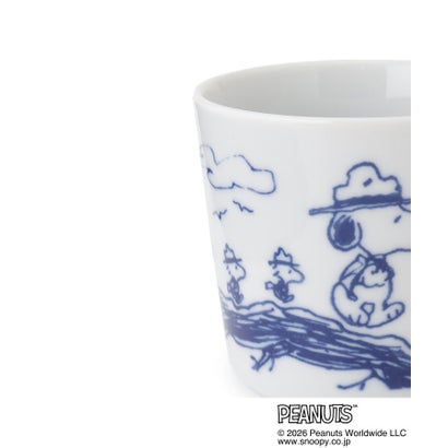 ◆SNOOPY フリーカップ 山歩き 220ml （ネイビー(994)）｜詳細画像