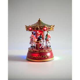 ◆【クリスマス】Xmas アトラクション メリーゴーランド （レッド(962)）